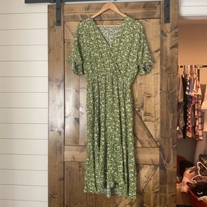 Piper Scoot green floral dress L